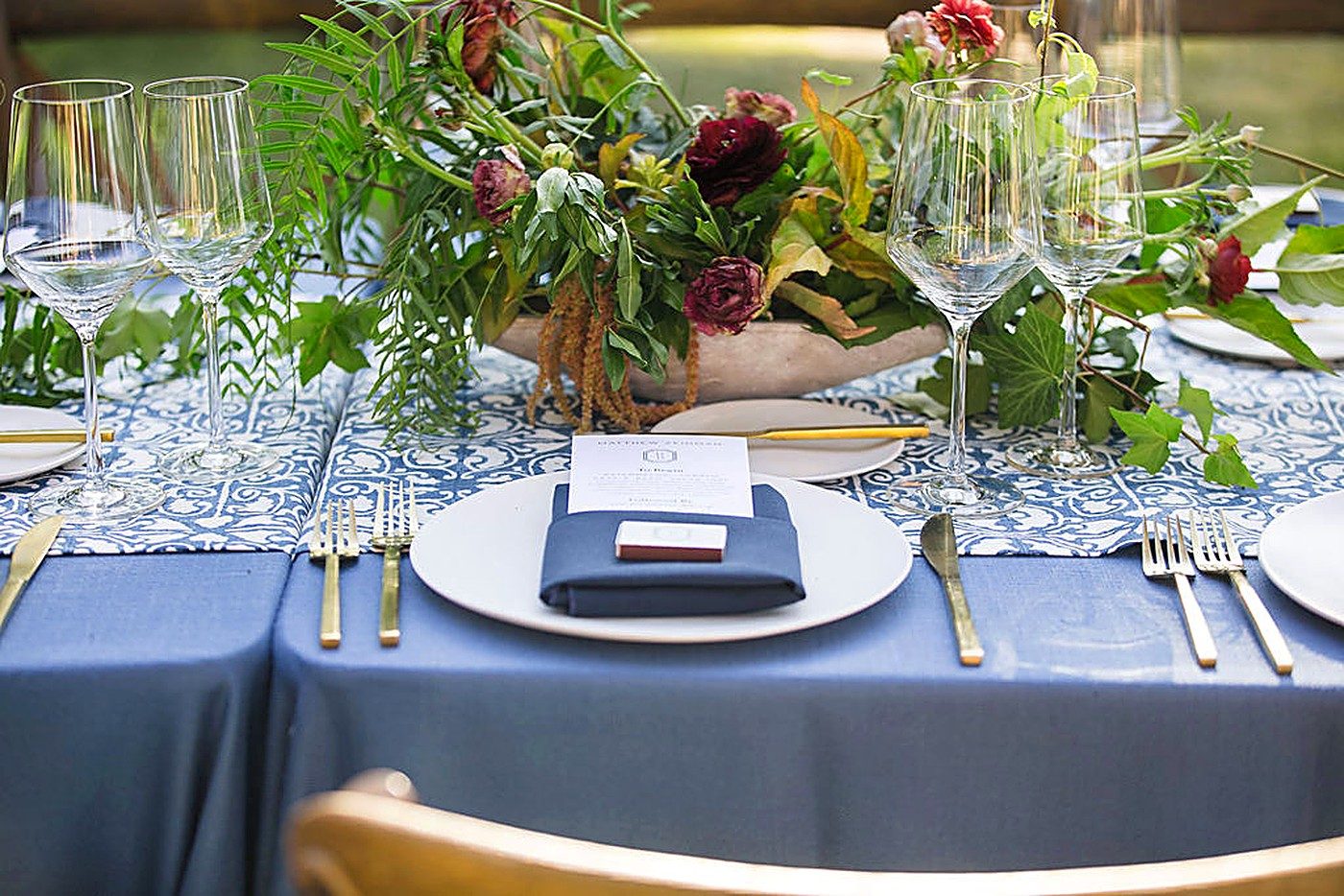 Reception tablescape & centerpieces