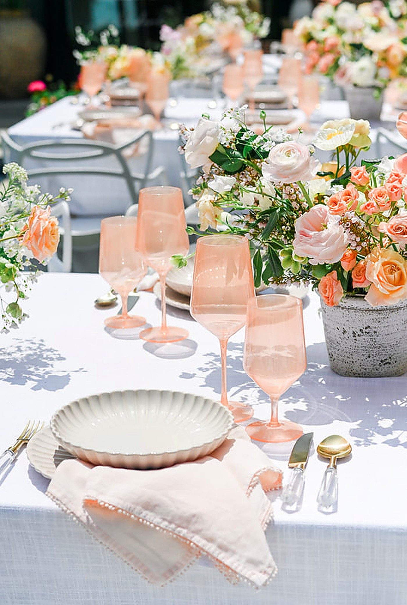 Reception tablescape & centerpieces