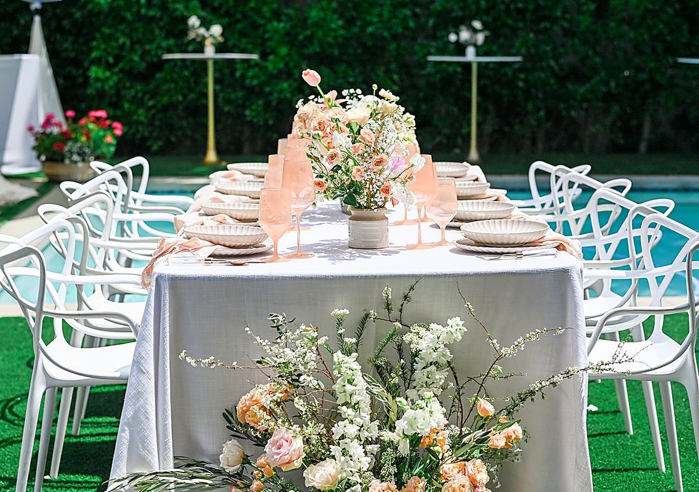 Reception tablescape & centerpieces