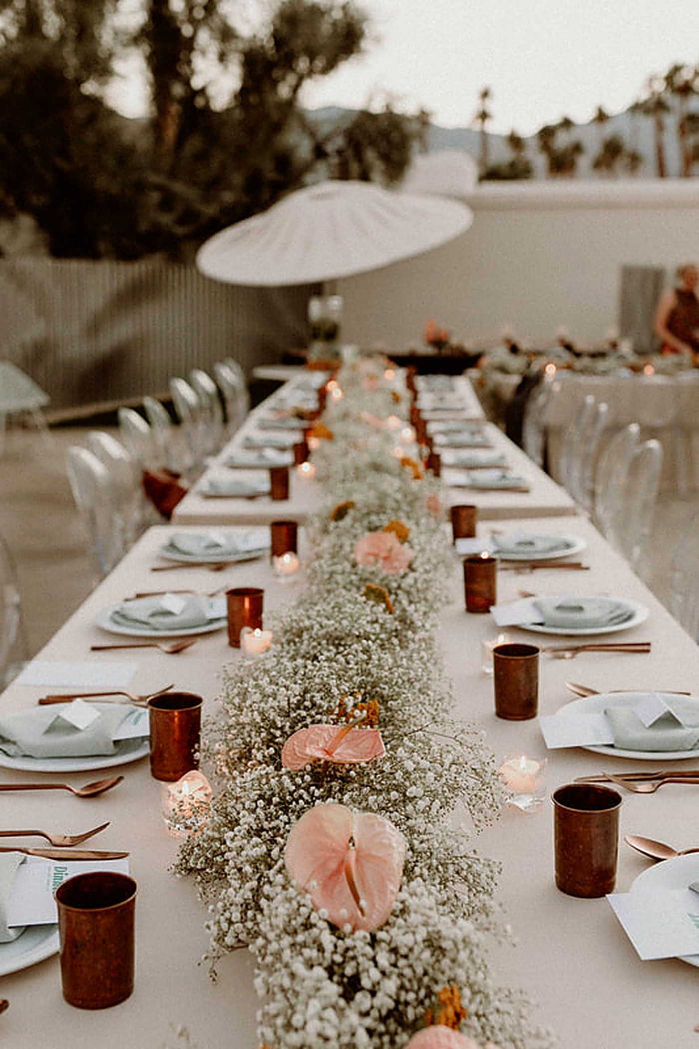 Reception tablescape & centerpieces