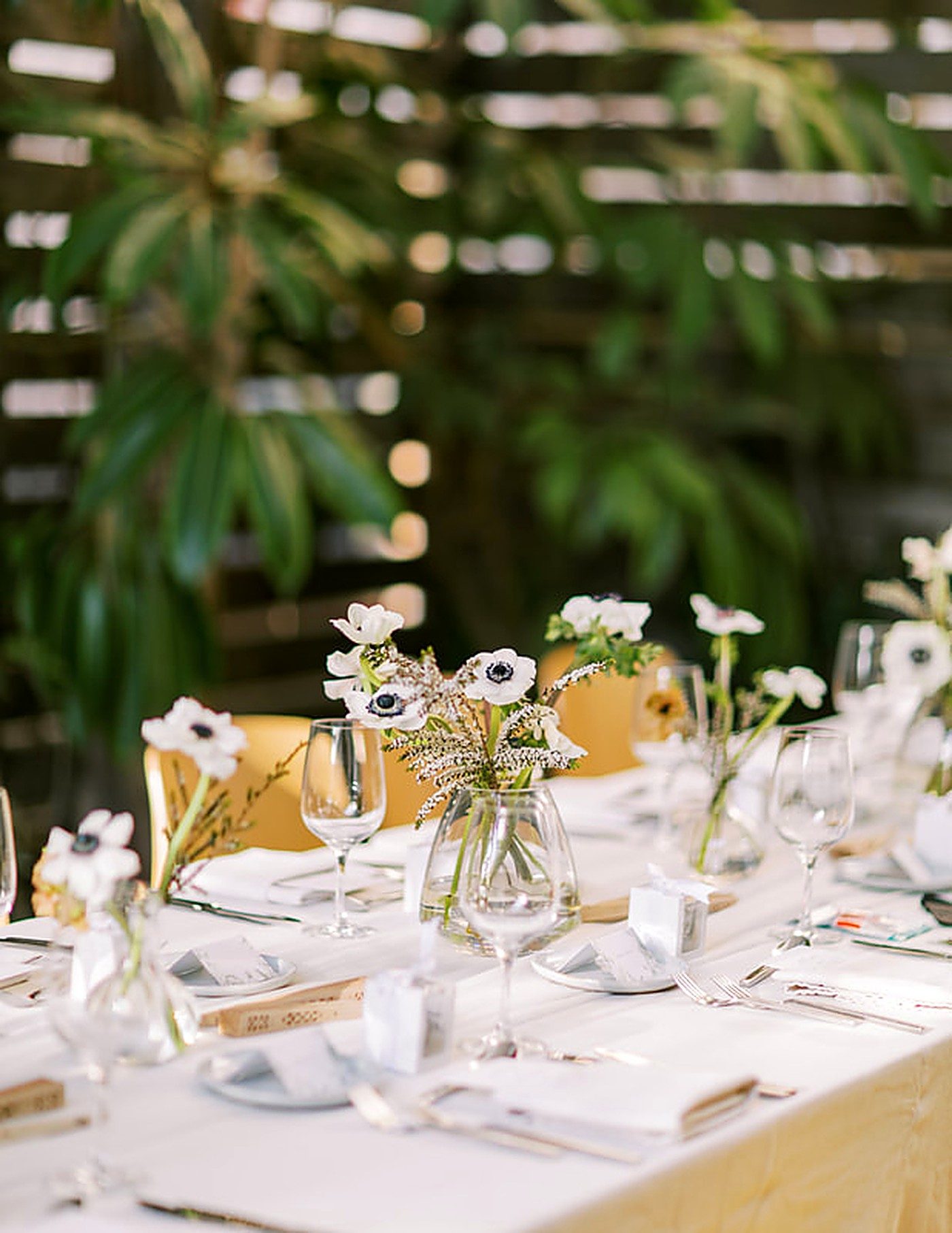 Reception tablescape & centerpieces