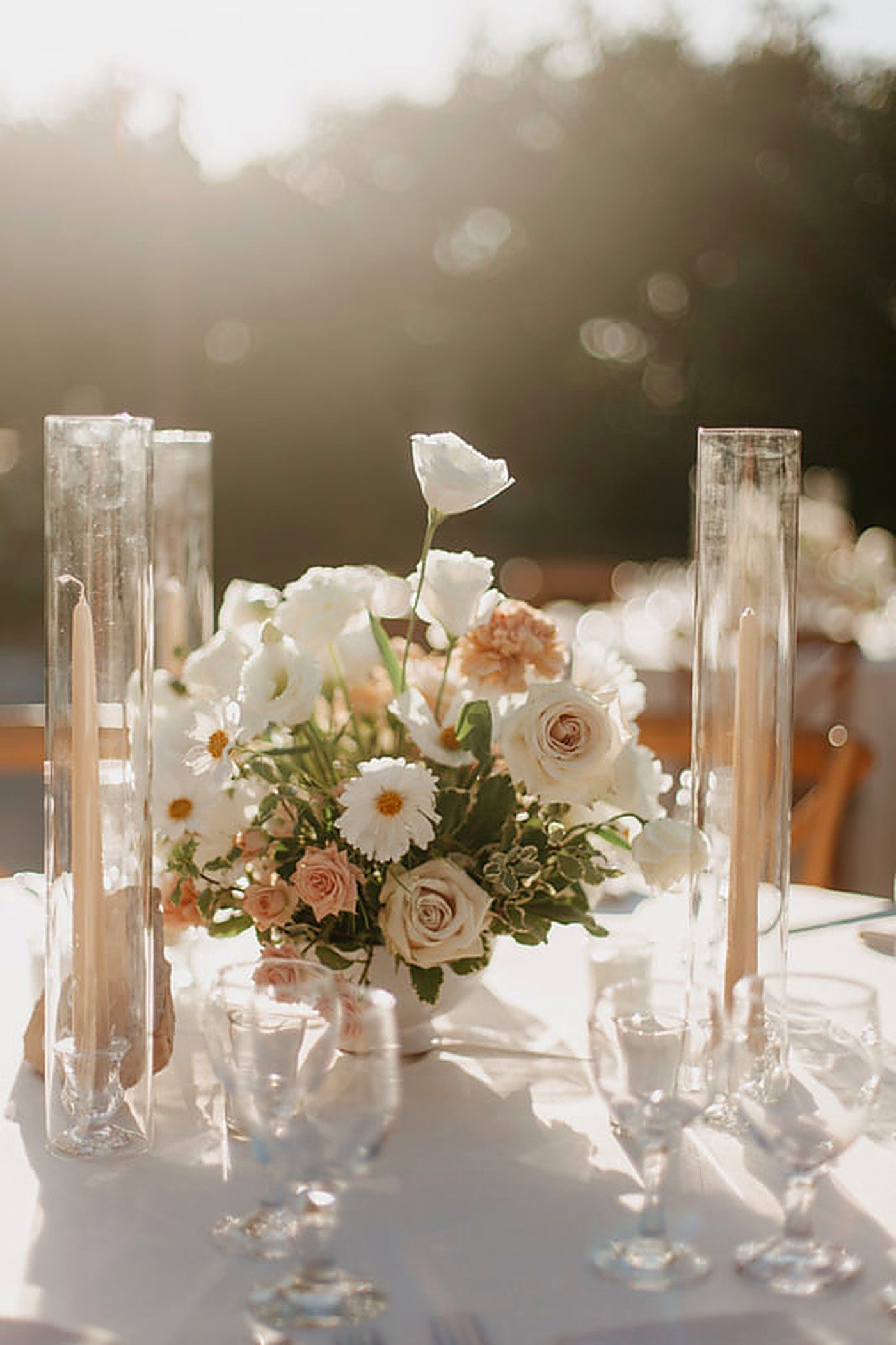 Reception tablescape & centerpieces