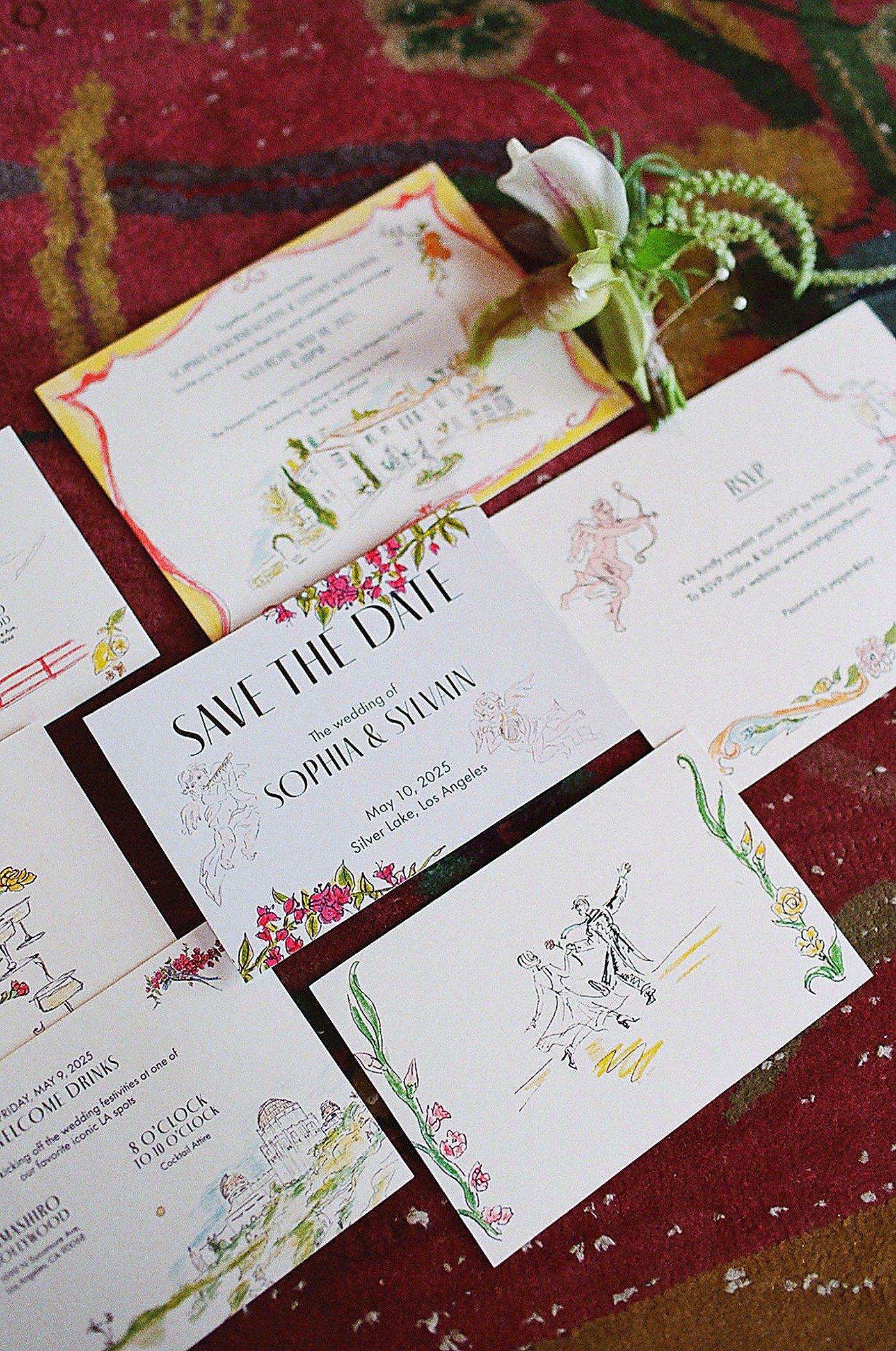 Reception tablescape & centerpieces