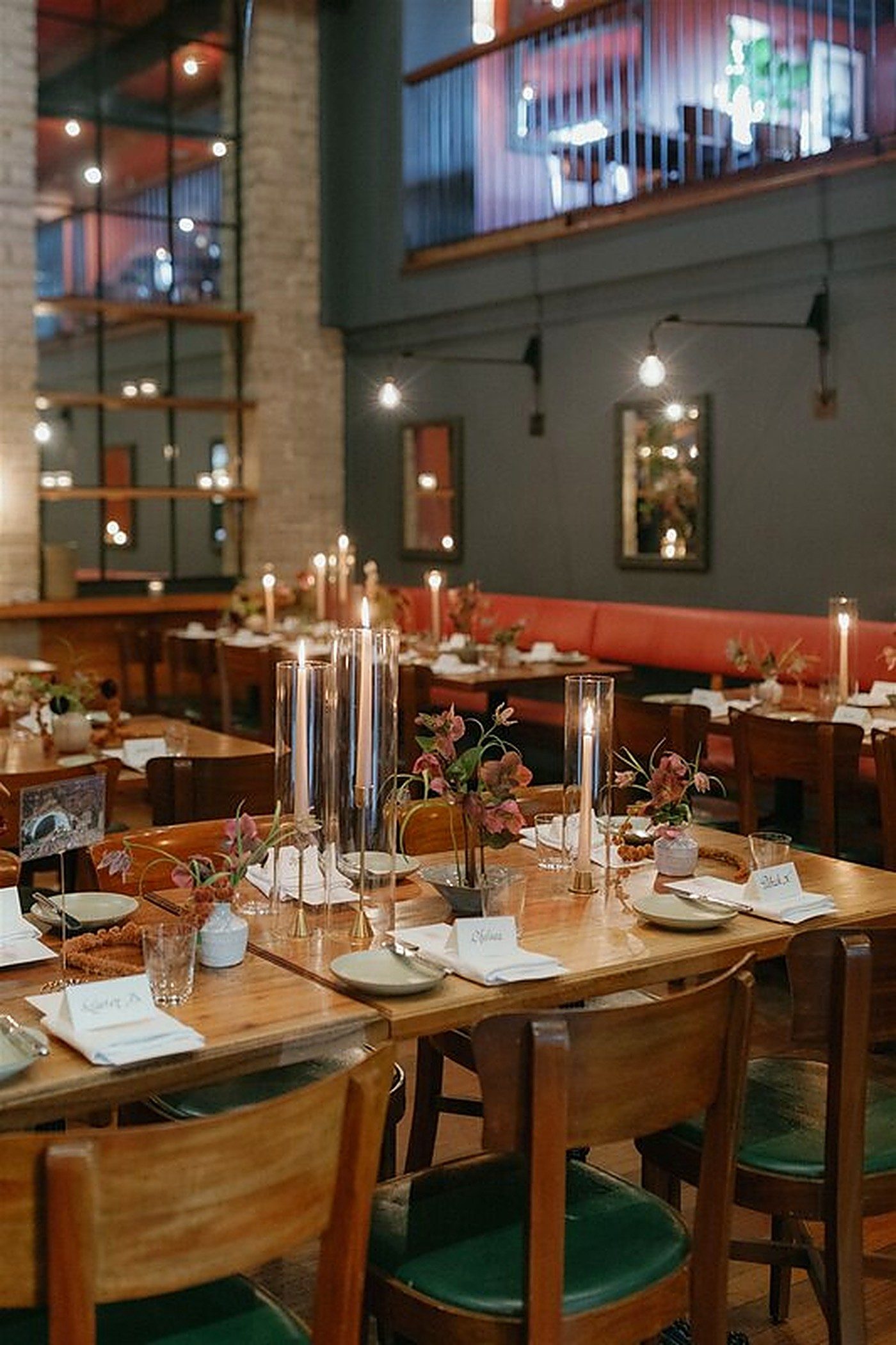 Reception tablescape & centerpieces