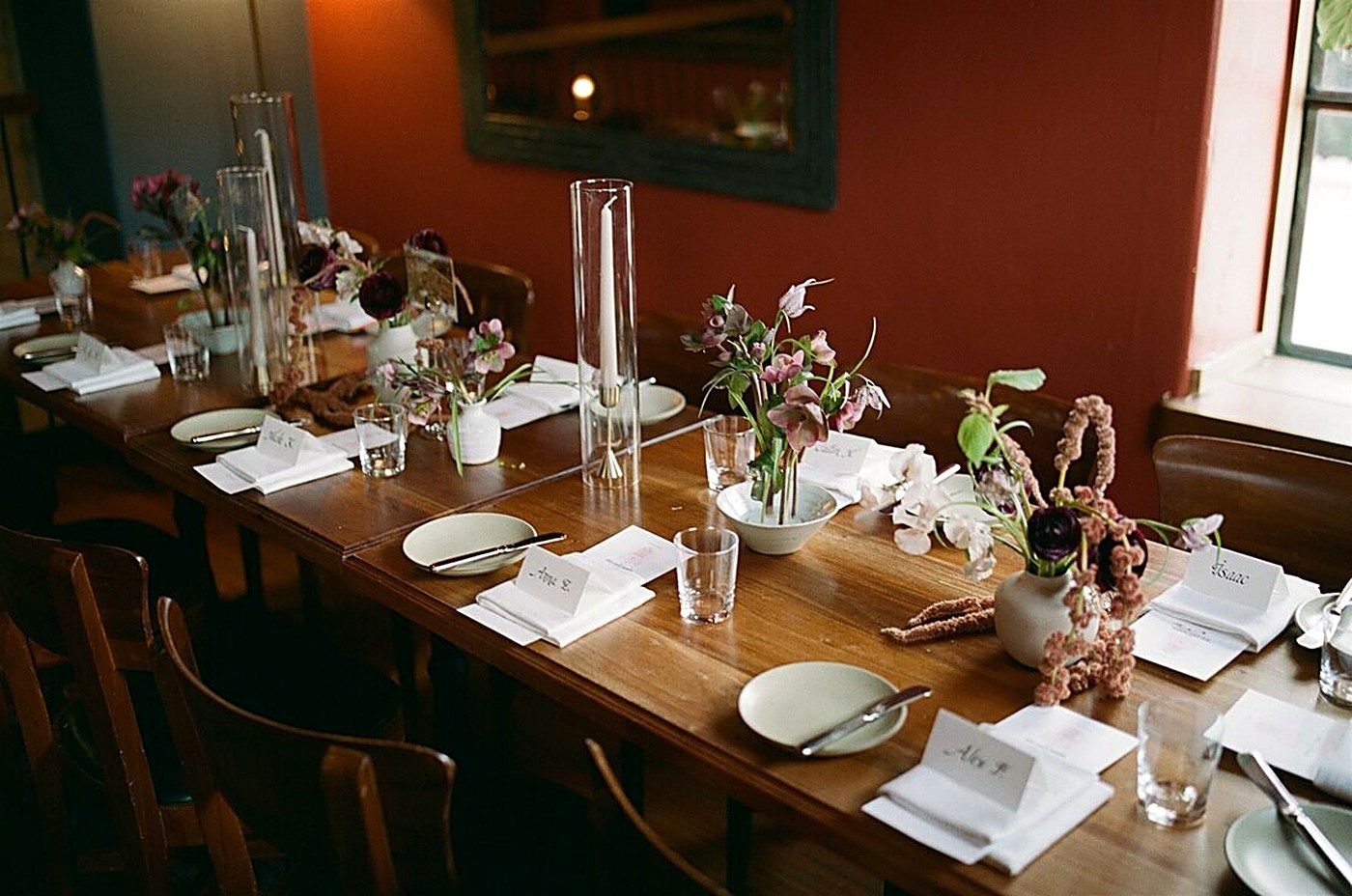 Reception tablescape & centerpieces