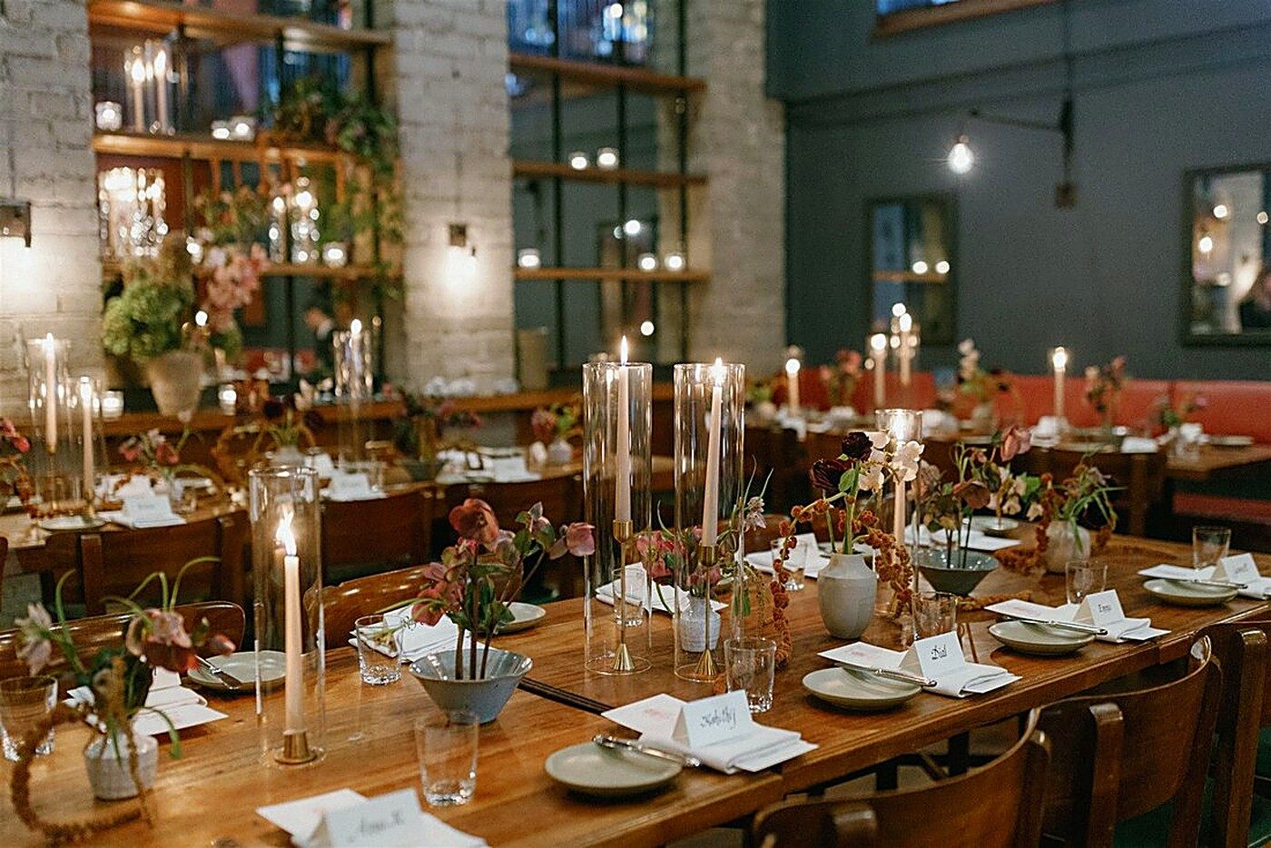 Reception tablescape & centerpieces