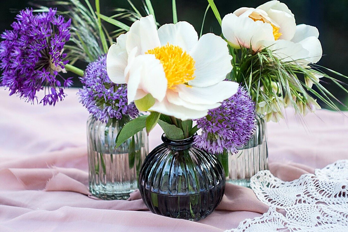 Reception tablescape & centerpieces